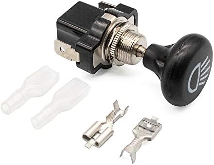 Panglong Universal 12V Car Push Pull Headlight Switch Button,for Golf Cart Club Car EZGO Yamaha