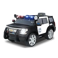 Rollplay 6 Volt Chevy Tahoe Police SUV Ride On Toy, Battery-Powered Kid