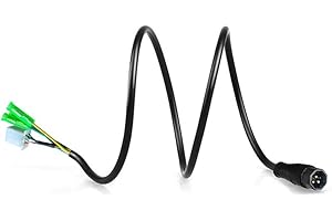 9Pin Motor Cable for Electric Bicycle Adapter, EBike Motor Extension with Male Connector, 60CM Length, Compatible with 1000W 