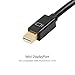 Alxum 4-in-1 Mini DisplayPort (Compatible Thunderbolt) to HDMI/DVI/VGA Adapter Cable with Audio Output Converter [DP 1.2 Version] for Apple MacBook Air Pro, Microsoft Surface Pro, Surface Book, Black