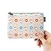 BT21 RJ Character Pattern Small Coin Purse ID Credit Card Wallet Toiletry Pouch with Zipper, Pink
