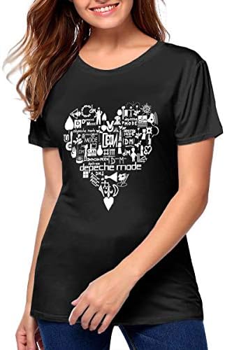 Depeche Mode Cotton Womens T Shirt Woman's Tops Black