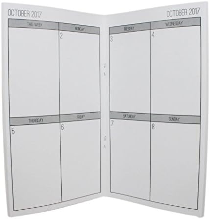 2017 / 2018 Weekly Vertical Planner - Customized Dated Traveler’s Notebook Inserts