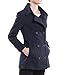 Alpine Swiss Emma Womens Peacoat Double Breasted Overcoat 3/4 Length Wool Blazer
