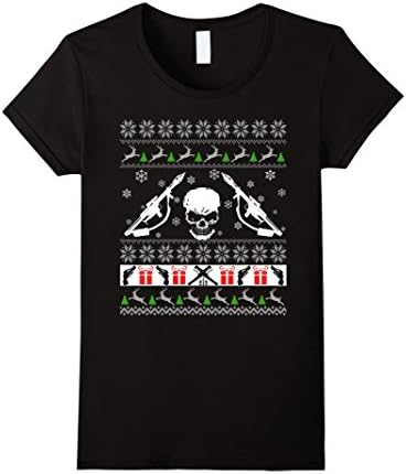 Womens Ugly Christmas Sweater I Want Bazooka For Xmas Party Funny XL Black