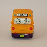 Battat ~ Pull Back Car Mini Wheeee-ls! ~ Yellow Bus Gus