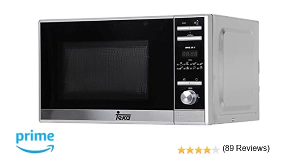 Teka MWE 225 G Microondas de Libre instalación con Grill y 8 menús de Acceso Directo, 1050 W, 20 litros, Gris