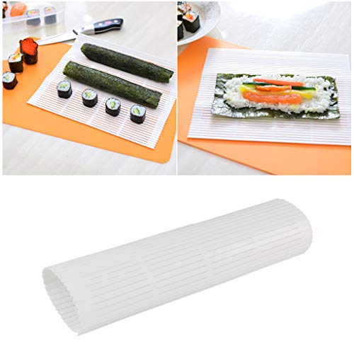 Yolyoo Sushi Kit Rolling Mats for Sushi Making 1x Rice Paddle, 6x Silicone Baking Cups and 2 Chopsticks