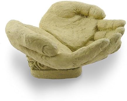 Amazon Com Cupped Hands Concrete Sculpture Bird Feeder Candy