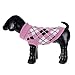 Outtop Cute Pet Dogs Plaid Pattern Warm Knitting Sweater (XS, A)