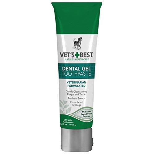 Dog Dental Care Gel Toothpaste Plaque and Tartar Fighter from Vet's Best 3.5 ounce Made in USA - Thumbnail 3