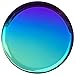 FREELOVE Round Centerpieces Tray, Metal Decorative Catchall Trays Perfume Organizer Jewelry Dish Makeup Candle Holder for Dinning Table Dresser Vanity Counter Nightstand Decor, Rainbow, 11''