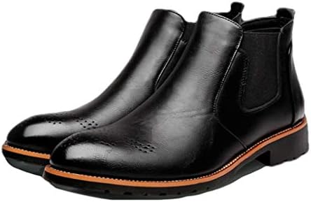 Giles Jones Men's Chelsea Boots Autumn Winter Retro Non-Slip Breathable Slip-on Ankle Boots