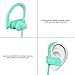 Wireless Bluetooth Headphones, Wireless Sports Earphones with Mic, Stereo Earbuds with Bass, Noise Cancelling Headsets, Portable Waterproof Running Earphones 8 Hour Battery for Men Women, Mint-green