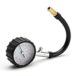 HYB High Accuracy Tire Pressure Gauge Black Heavy Duty Air Pressure Tire Gauge For Car Truck and Motorcycle - 100 PSI