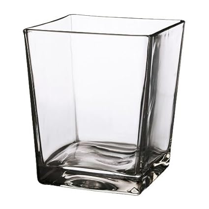 Ikea Kanist Vase Clear Glass 17 Cm Amazon Co Uk Kitchen Home