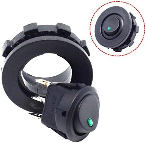 Car Truck Round Rocker Toggle Switch.SPST On-Off Control.12v on Off Switch.LED Switch with Switch Housing
