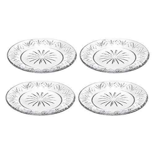 Godinger Appetizer Plates Dinnerware Set, 6inch Dublin Collection