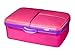 Sistema Slimline Quaddie Lunch Box, Pink