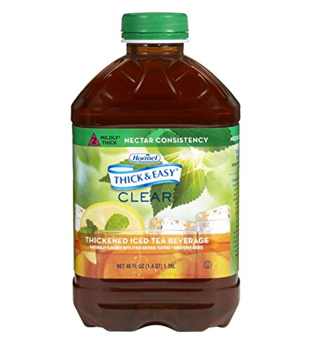 THICK & EASY CLEAR THICKENED ICED TEA, NECTAR CONSISTENCY, 46 OUNCE