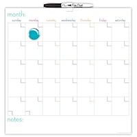 The Board Dudes 14" x 14" Dry Erase Tile Calendar Board (DDY08)