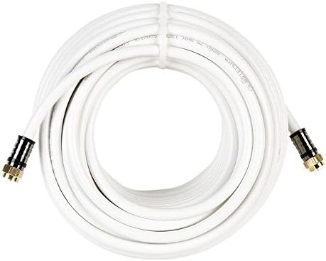 50 ft. 18-Gauge RG-6 Coaxial Cable - White-CE Tech-276376-50