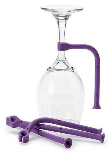Quirky THR-1-CW1 Tether Stemware Saver Flexible Silicone Dishwasher Attachment - Thumbnail 5