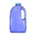 Geo Sports Bottles 1 Gallon BPA Free Reusable Leakproof Wide Mouth Sports Water Jug Bottle with Handle and 48mm Screw Cap (Dark Blue)