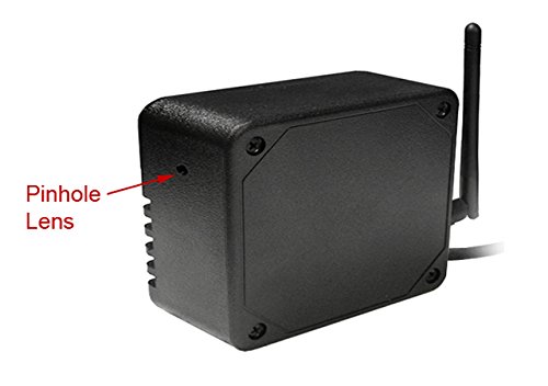 WiFi Spy Camera with Recording & Remote Internet Access; Black Box Style with Flushed Pinhole Lens