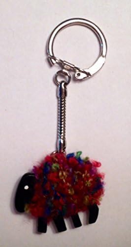 Camus International Handmade Multi-Colored Sheep Keychain