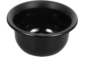 LUZEN 1Pc Men's Plastic Shaving Soap Bowl Reusable Shaving Mug Shaving Cup Smooth Shaving Mug Bowl for Shaving Soap and Cream, Black
