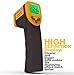 Magicpro Lasergrip Non-contact Digital Laser Infrared Thermometer Temperature Gun -58℉~716℉ (-50℃～380℃), Yellow and Black