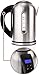 Electric Kettle with 4 Button Touch Display Variable Temperature Control - 1000 Watt Stainless Steel Hot Water Heater - This 1.8 Quart Kettle is the Perfect Tea Maker with Safe Automatic Shut-Off