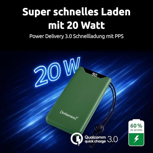 Powerbank F10000 - Externer Akku 10000mAh - USB-C PD & USB-A QC