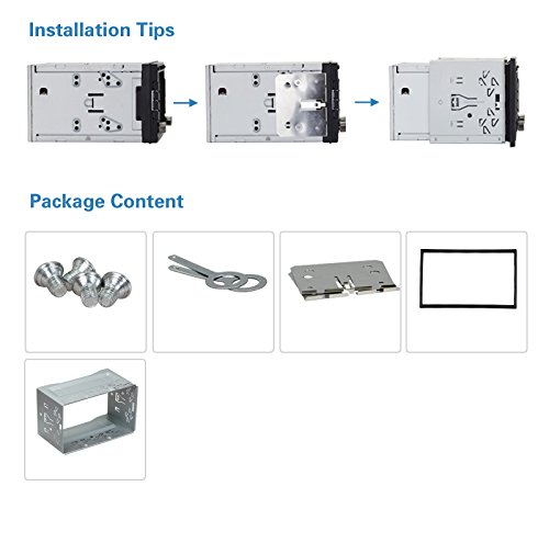 Pumpkin Universal Double Din Mounting Metal Installation Kit Fitting Cage for 2 DIN In Dash Car Stereo Radio - Thumbnail 4