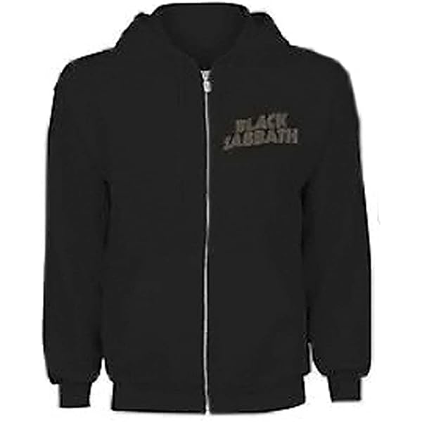 Amazon.com: Black Sabbath Men's Henry Pocket Logo Zippered Hooded