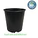 Viagrow VHPP500-10 VHPP Nursery Pots, 5 Gallon, Black