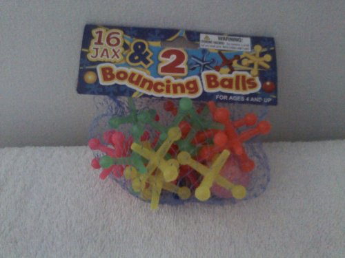 Hot Rainbow Big Jax Set (16 Fun Jax and 2 Balls)