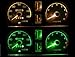 1986-1988 Suzuki Samurai Tach METRIC KPH KMH White Face Gauges