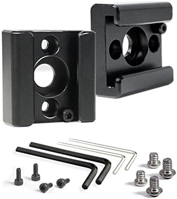 Julius Studio [2-Pack] Standard Cold Shoe Mount Adapter, Camera Flash Bracket with 1/4" Thread Hole for DSLR Camera and LED Video Light Monitor, Includes Screws and Screw Drivers, JSAG428