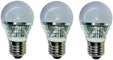 Grimaldi Lighting LED Bulb, 3 Pack, 5 Watts, 450 Lumens, A15 Style Bulb, Soft White, Dimmable, 40W Equivalent