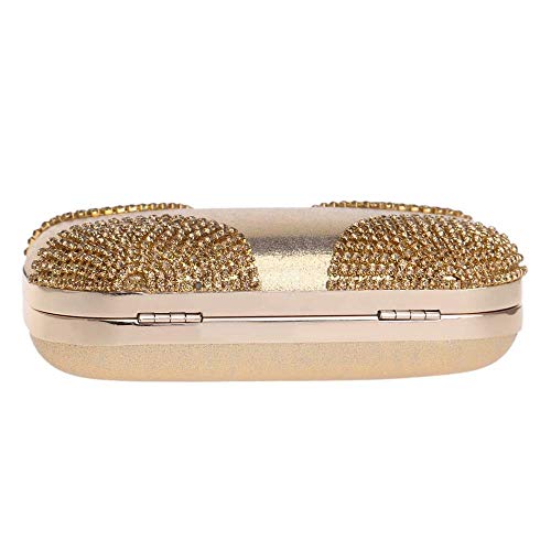 YOUTO Evening Party Clutch Bags Night Party Bags Rhinestone Women's Clutches Evening Bag Clutch Purse Bags Special Occasion Evening Handbags Evening Clutches Purses (Color : Gold)