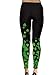 CowCow Womens Shamrock Flow Dark Leggings, Dark - L