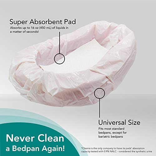The Original Carebag Commode & Bedpan Liners with Super Absorbent Pad