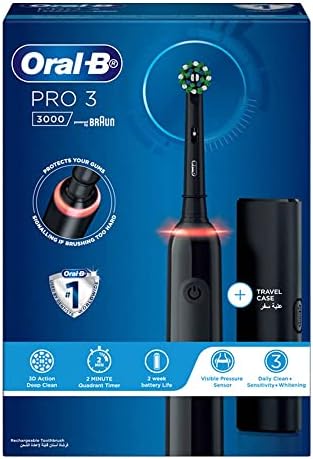 Oral-B Pro 3 Electric Toothbrush Smart Pressure Sensor & Travel Case