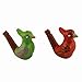 INNODEPT12 Clay Bird Water Whistles Warbler Song Ceramic Chirps Baby Bathtime Fantasy Gifts Set of 6 (Colorful Bird Set of 6)