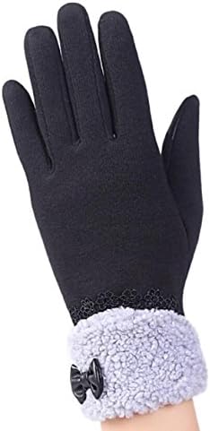 Iuway Women's Touchscreen Thick Warmer Weather Winter Gloves with Bowknot
