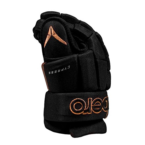 VERBERO Cypress 4-Roll Hockey Gloves (14 inch, Black/Copper)