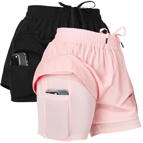 Workout Shorts 2 in 1 Liner