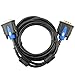 SHD 10ft DVI Cable, DVI-D Dual Link Male to Male Monitor Cable for PC, HDTV, Projector